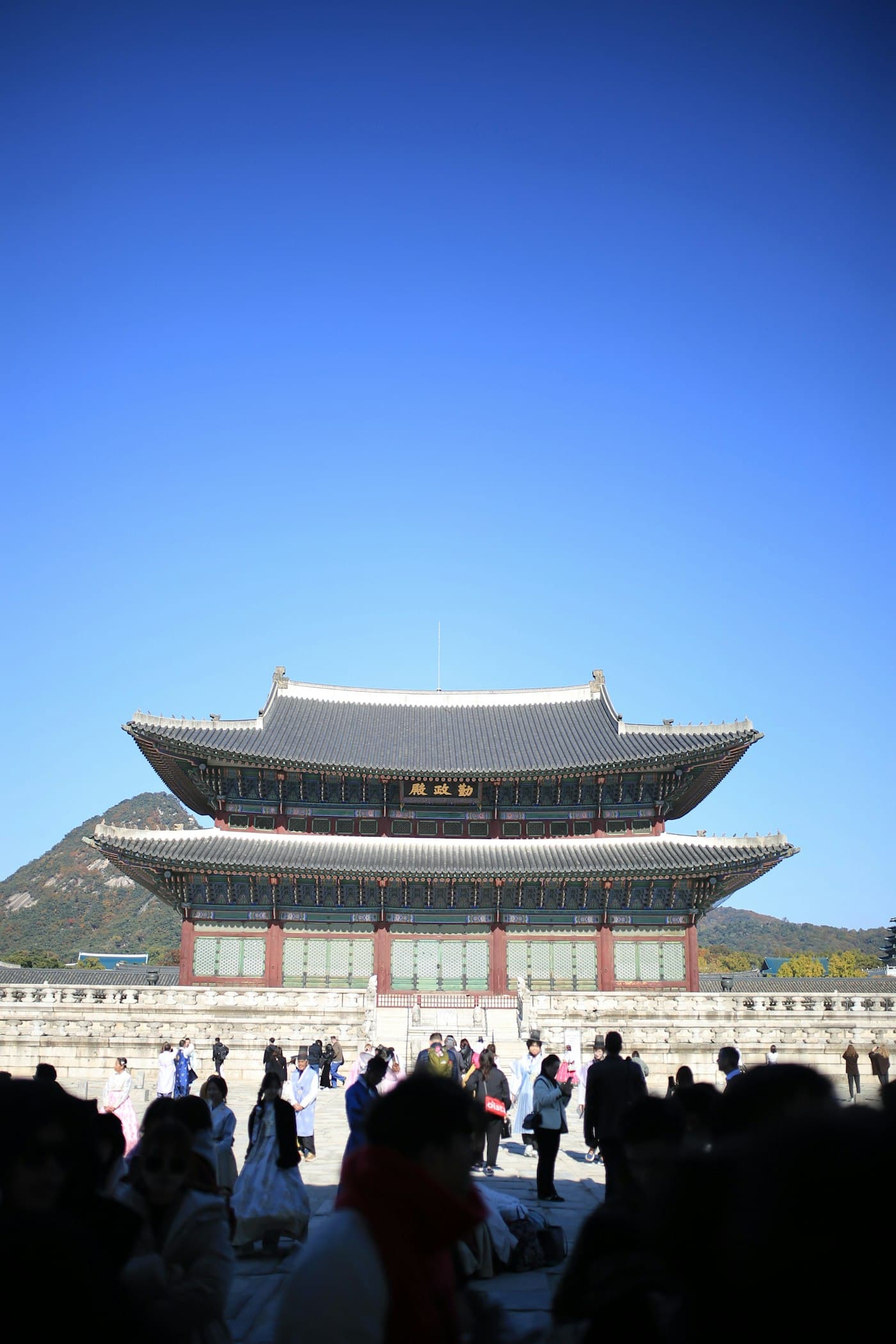 景福宮勤政殿前的遊客